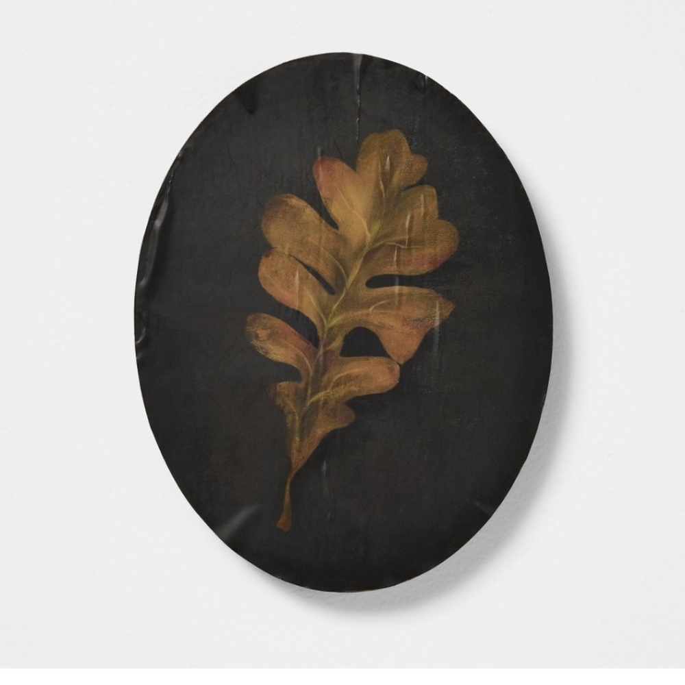 8"x10" Moody Leaf Painted Board Wall Art - Threshold Studio McGee - BNWT